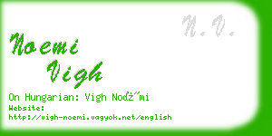 noemi vigh business card